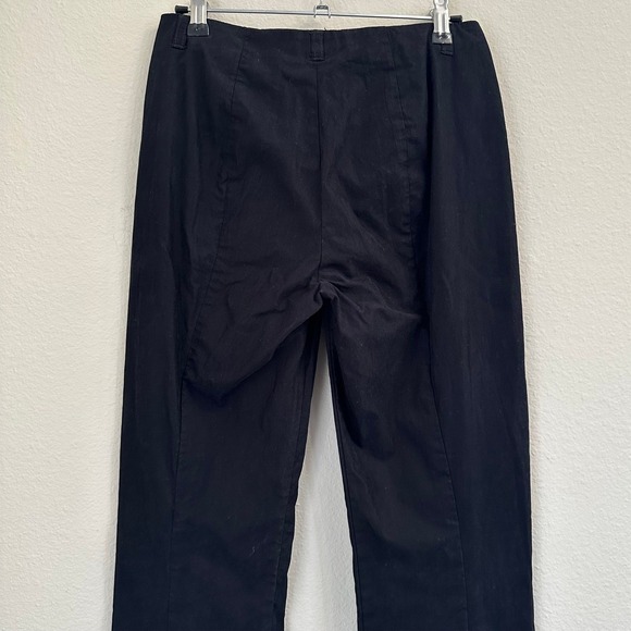 Marithe Francois Trouser Pants Women Size 4 Cotton Black Minimalist Casual Relax - Picture 4 of 10